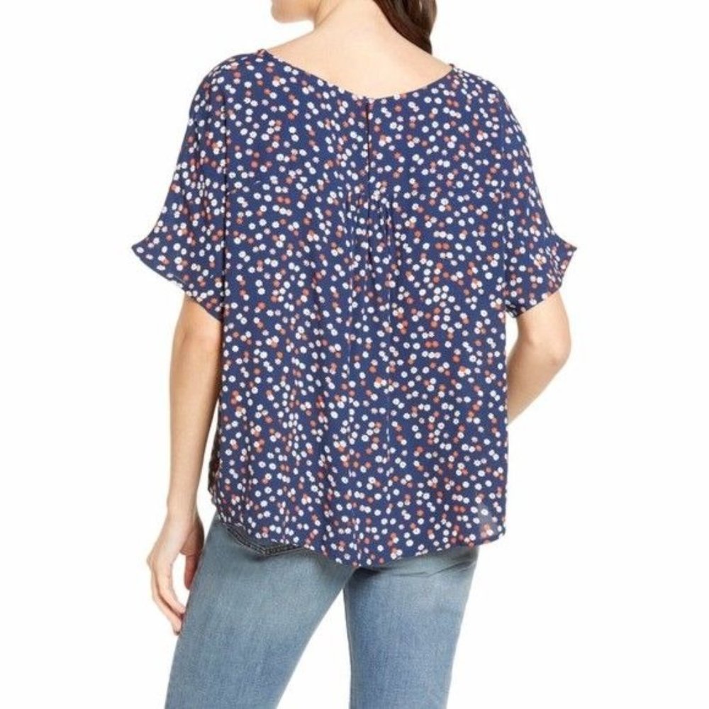MADEWELL High Low Rhyme Top In Baby Floral Bengali Size X-Small - Picture 2 of 14